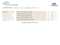General settings administration