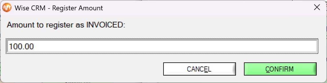 Einen Betrag erfassen