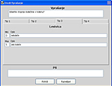 Pre-defining the questionnaire